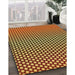 Patterned Golden Brown Yellow Rug in Family Room, pat2283yw