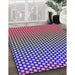 Machine Washable Transitional Plum Purple Rug in a Family Room, wshpat2283