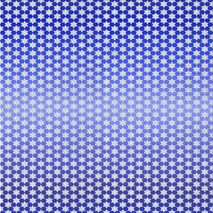 Round Patterned Blue Rug, pat2284blu