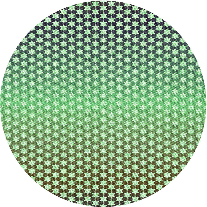 Square Patterned Light Green Rug, pat2284grn