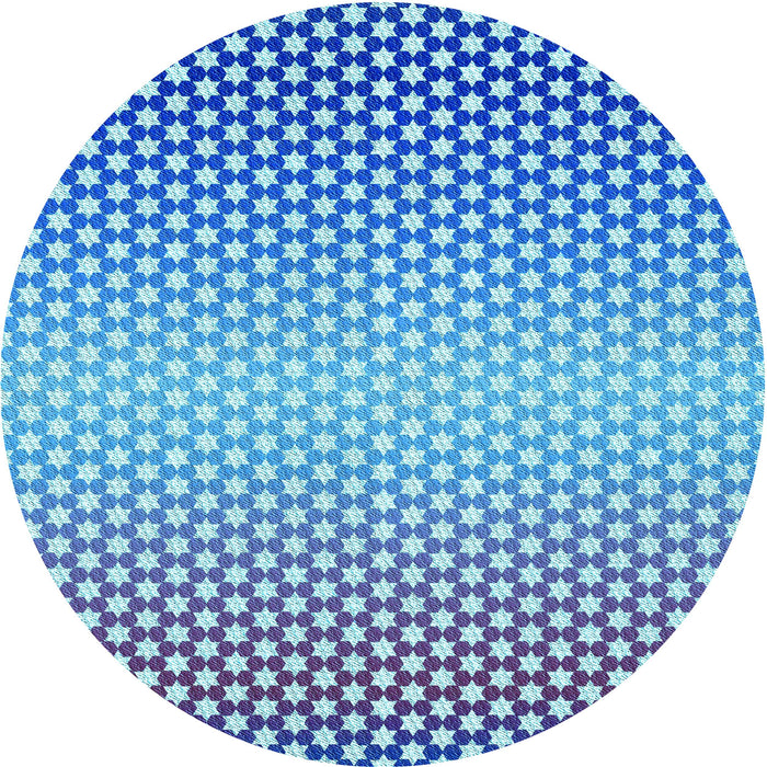 Square Machine Washable Transitional Ocean Blue Rug in a Living Room, wshpat2284lblu