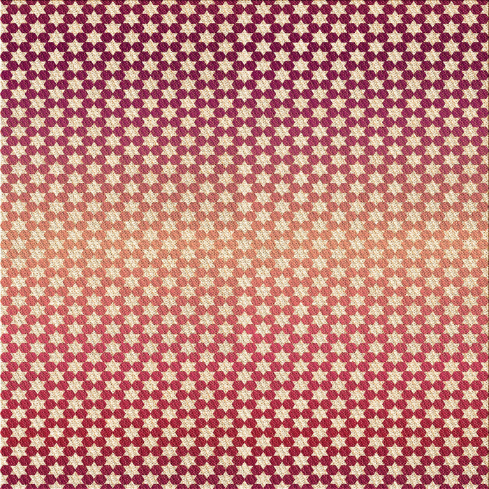 Round Patterned Crimson Red Rug, pat2284org