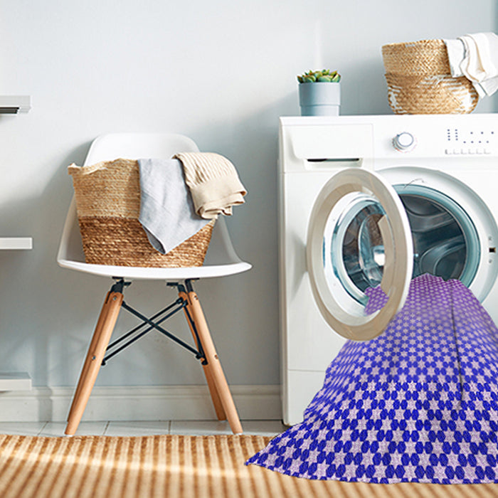 Machine Washable Transitional Mauve Purple Rug in a Washing Machine, wshpat2284pur