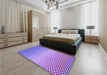 Patterned Mauve Purple Rug in a Bedroom, pat2284pur