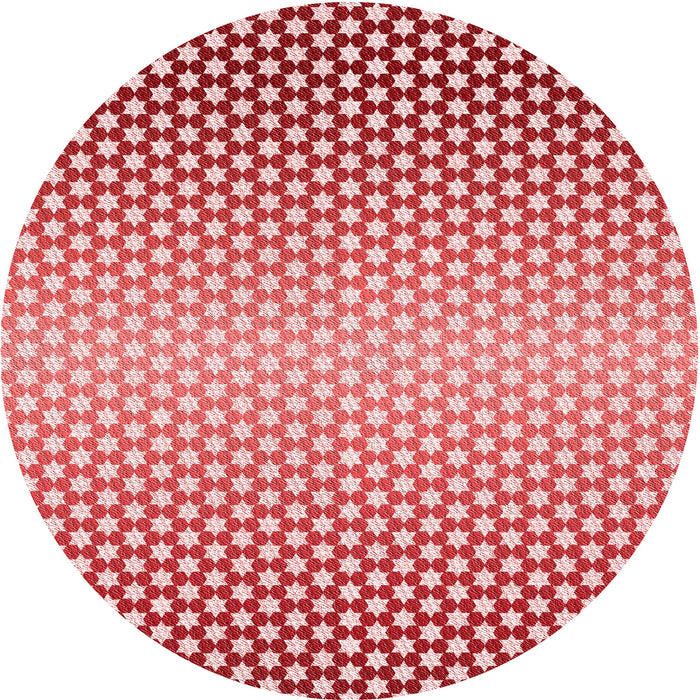 Square Patterned Pink Rug, pat2284rd