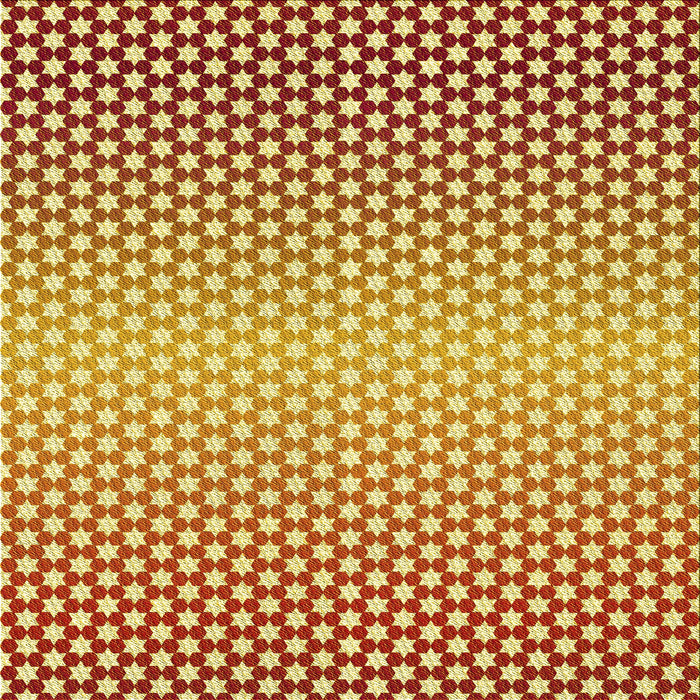 Round Patterned Red Rug, pat2284yw