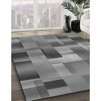 Patterned Carbon Gray Rug, pat2286gry