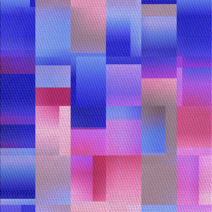 Patterned Blue Violet Purple Rug, pat2286pur