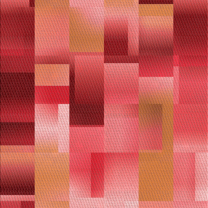 Patterned Red Rug, pat2286rd