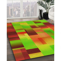 Patterned Red Rug, pat2286yw