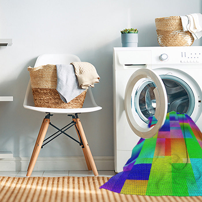 Machine Washable Transitional Purple Violet Purple Rug in a Washing Machine, wshpat2286