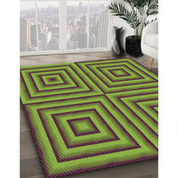 Patterned Dark Brown Rug, pat2287brn