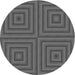 Square Patterned Gray Rug, pat2287gry