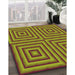 Patterned Pistachio Green Rug in Family Room, pat2287org