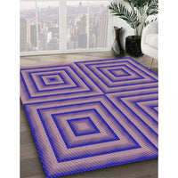 Patterned Amethyst Purple Rug, pat2287pur