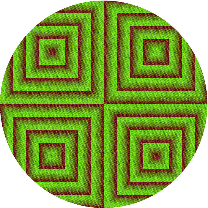 Square Patterned Dark Bronze Brown Rug, pat2287yw