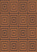 Patterned Red Brown Rug, pat2288brn