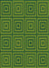 Patterned Apple Green Rug, pat2288grn