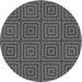 Square Patterned Gray Rug, pat2288gry