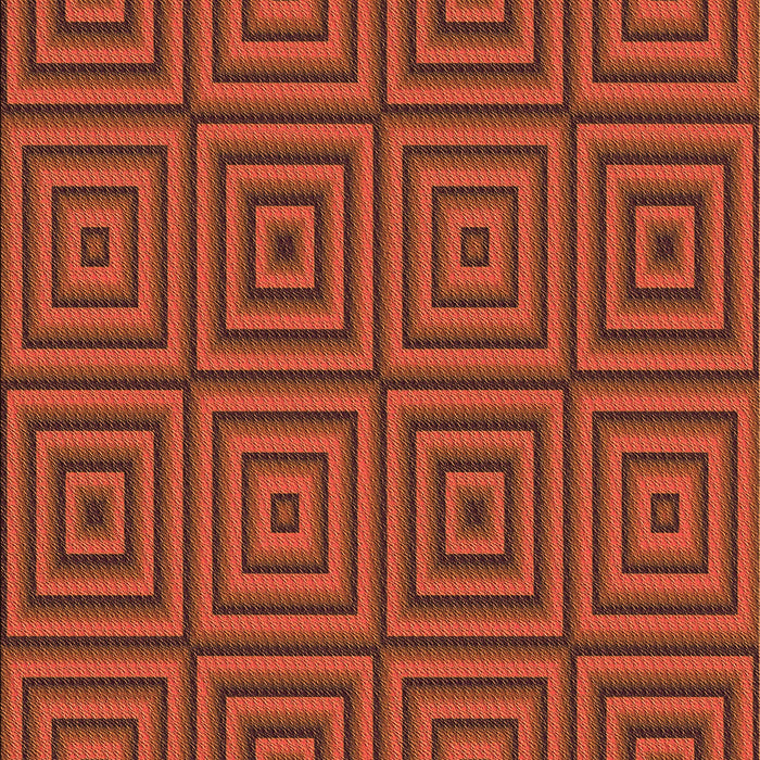 Patterned Orange Red Orange Rug, pat2288org
