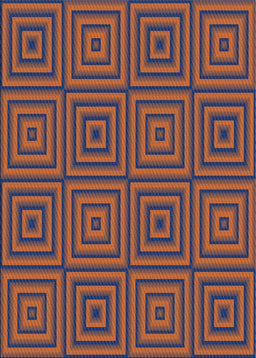 Machine Washable Transitional Orange Salmon Pink Rug, wshpat2288