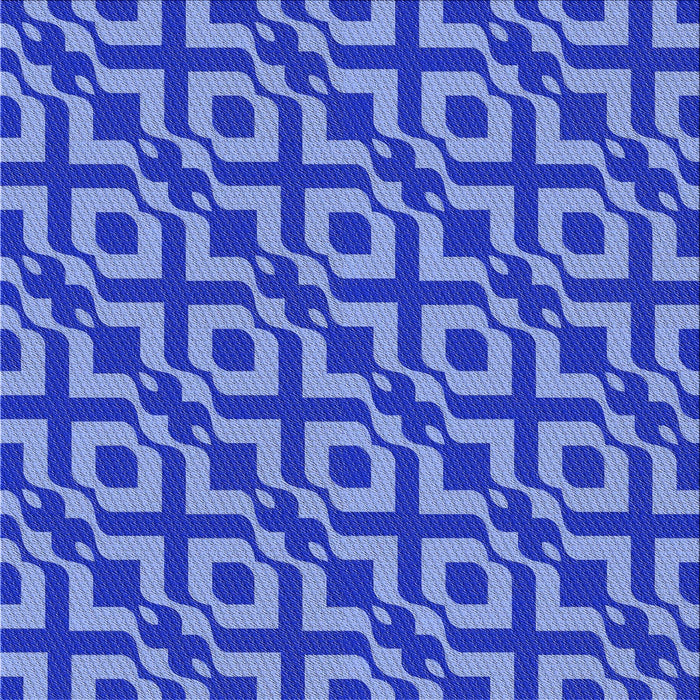 Round Patterned Sky Blue Rug, pat2289blu