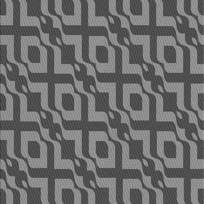 Patterned Black Rug, pat2289gry