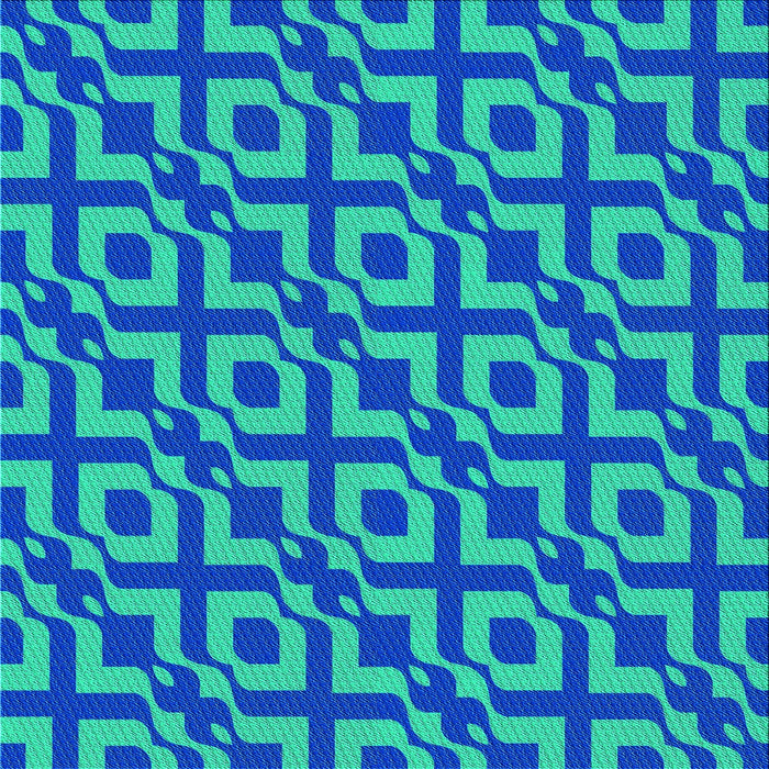 Round Patterned Medium Spring Green Rug, pat2289lblu