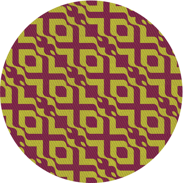 Square Patterned Brown Rug, pat2289org