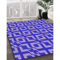 Patterned Purple Mimosa Purple Rug, pat2289pur