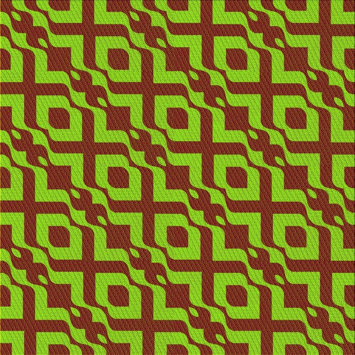 Round Patterned Bright Green Rug, pat2289yw