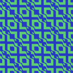 Square Patterned Neon Green Novelty Rug, pat2289