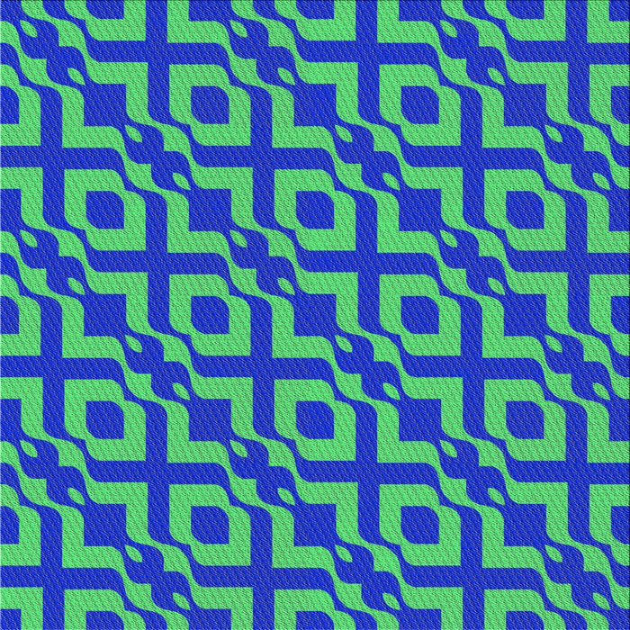 Square Patterned Neon Green Novelty Rug, pat2289