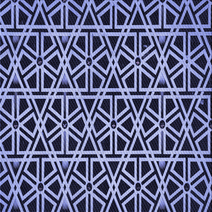 Round Patterned Night Blue Rug, pat229blu