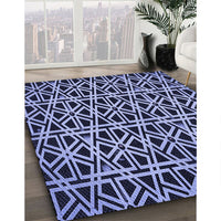 Patterned Night Blue Rug, pat229blu