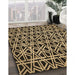 Machine Washable Transitional Metallic Gold Rug in a Family Room, wshpat229brn