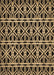 Patterned Metallic Gold Rug, pat229brn