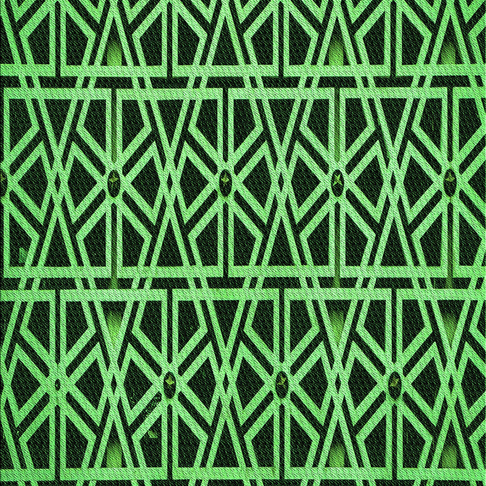 Patterned Dark Forest Green Rug, pat229grn