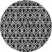 Square Patterned Cloud Gray Rug, pat229gry