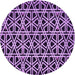 Square Patterned Violet Purple Rug, pat229pur