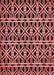 Patterned Pastel Red Pink Rug, pat229rd