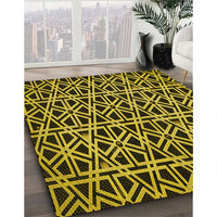 Patterned Midnight Gray Rug, pat229yw