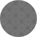 Square Patterned Gray Rug, pat2290gry