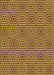 Machine Washable Transitional Golden Brown Yellow Rug, wshpat2290org