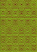 Patterned Bright Green Rug, pat2290yw