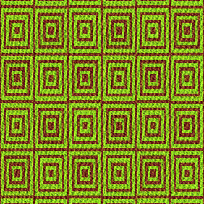 Patterned Bright Green Rug, pat2290yw