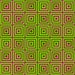 Round Patterned Bright Green Rug, pat2290yw