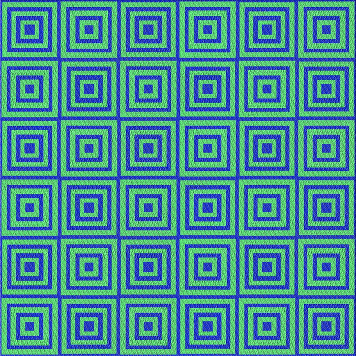 Square Patterned Blue Novelty Rug, pat2290