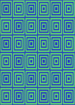 Patterned Blue Novelty Rug, pat2290
