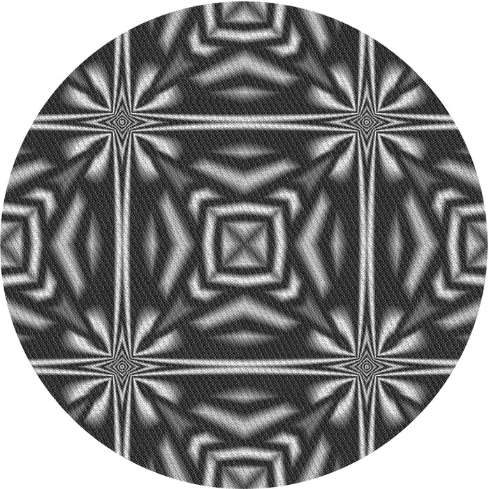 Square Machine Washable Transitional Gunmetal Gray Rug in a Living Room, wshpat2291gry